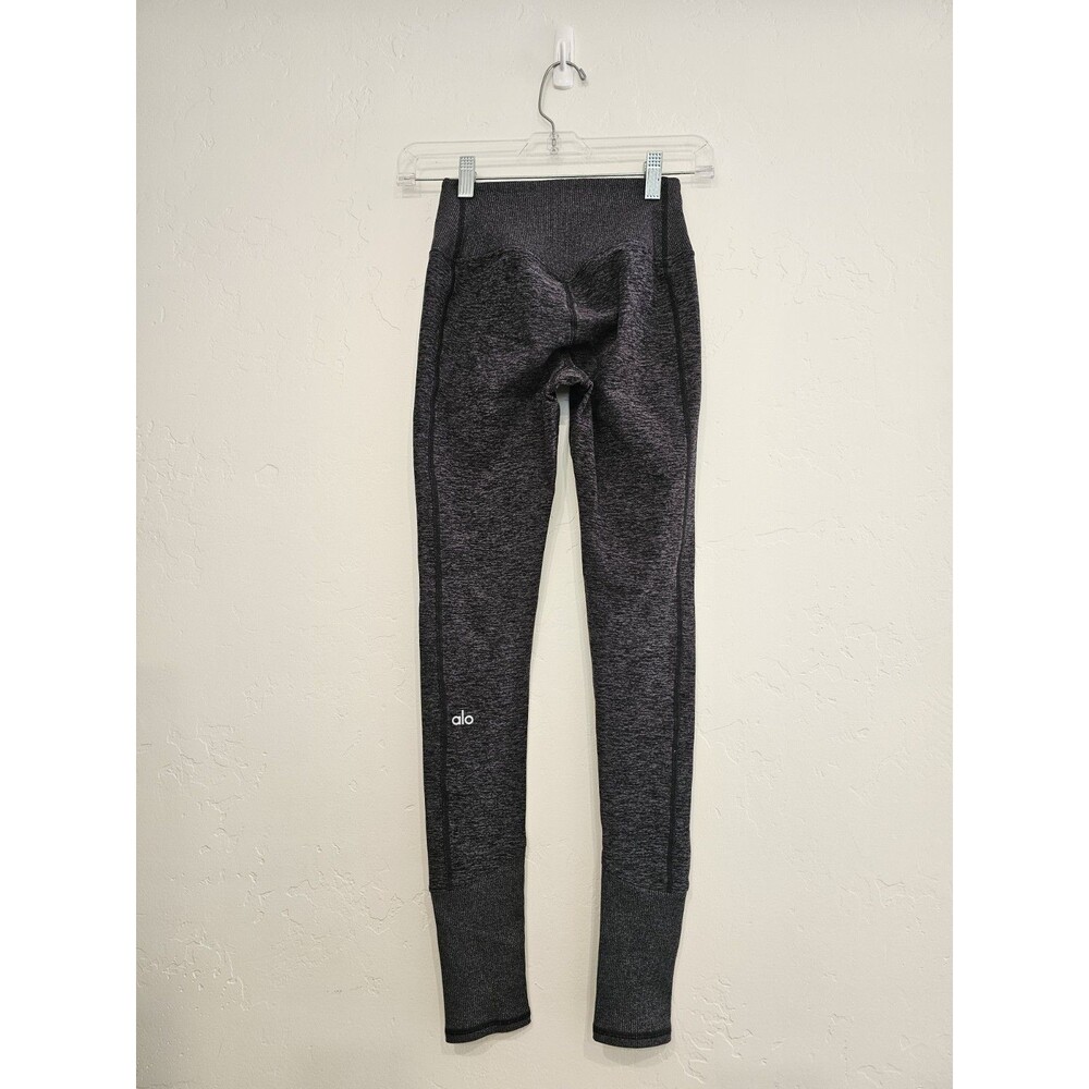 Alo Leggings Womens Size XXS Gray High Waist Pants Athletic Stretch Damage HOLE - Picture 8 of 8